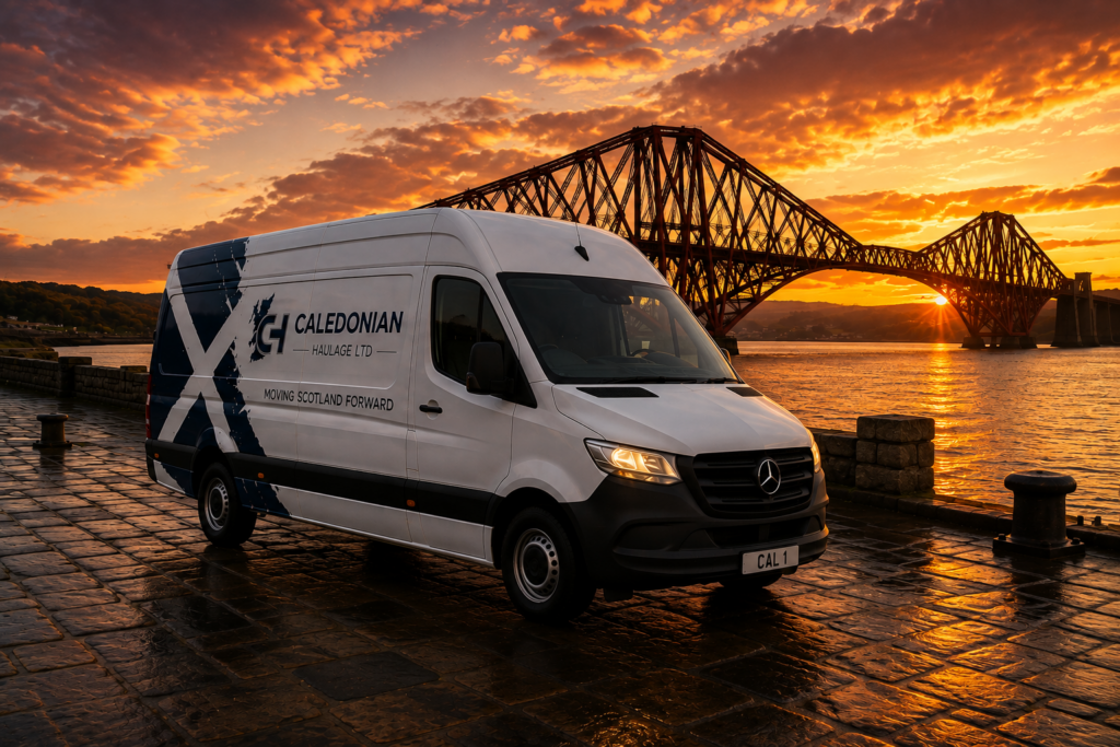 Caledonian Haulage Fife transport company van